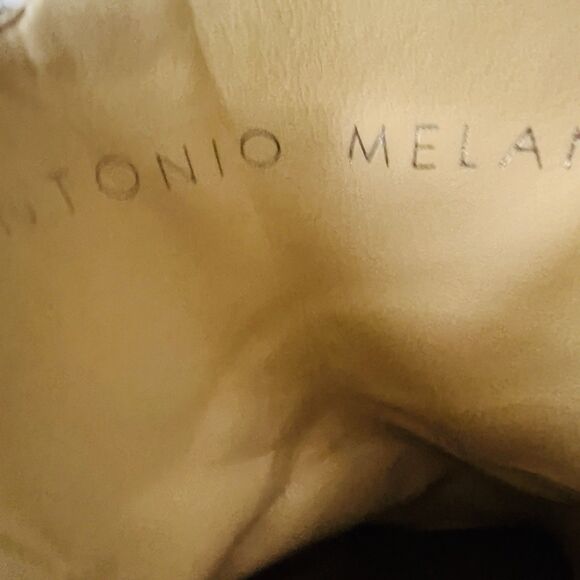 Gorgeous Antonio Melani 6.5M Brown Leather Strappy Buckled Heeled Booties - Picture 8 of 9